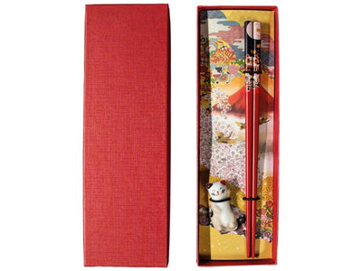 GOLDEN TURTLE Essstäbchen & Stäbchenhalter Set - A