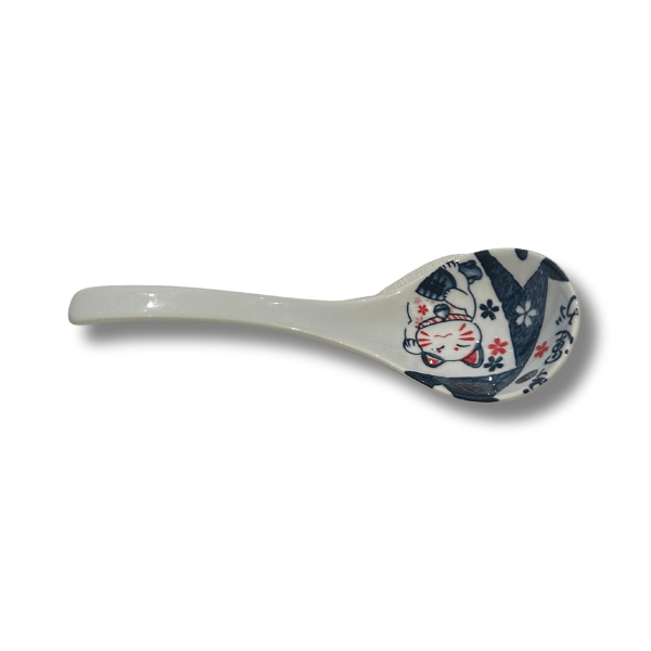 GOLDEN TURTLE Glückskatze Keramiklöffel 21cm