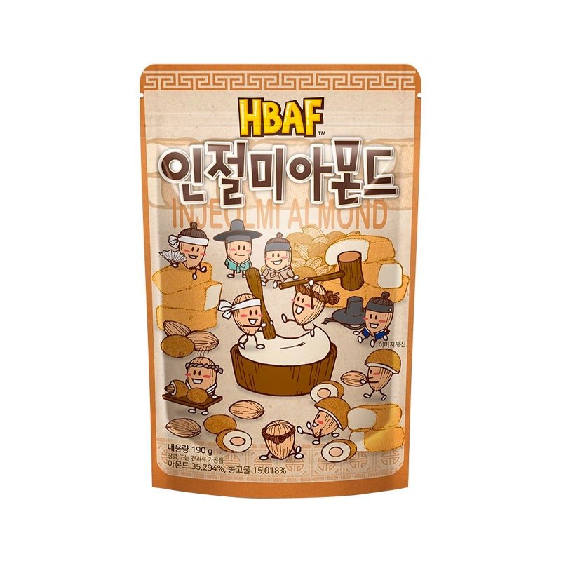 HBAF Mandeln Injeolmi (koreanischer Reiskuchen) 120g