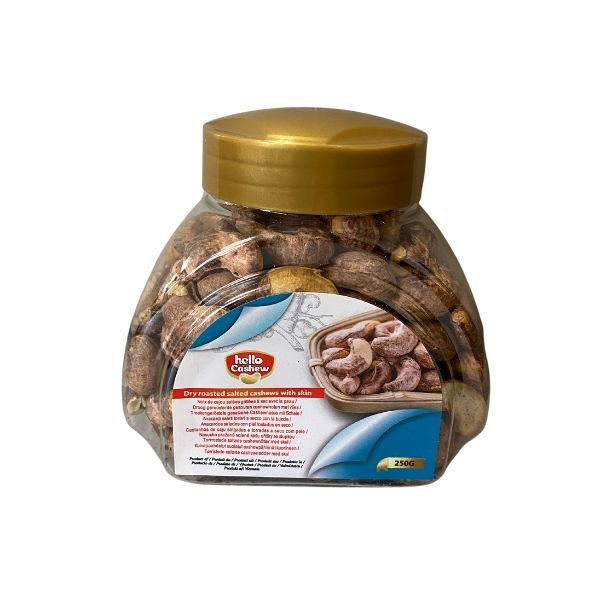 HELLO CASHEW geröstete & gesalzene Cashews mit Haut 250g