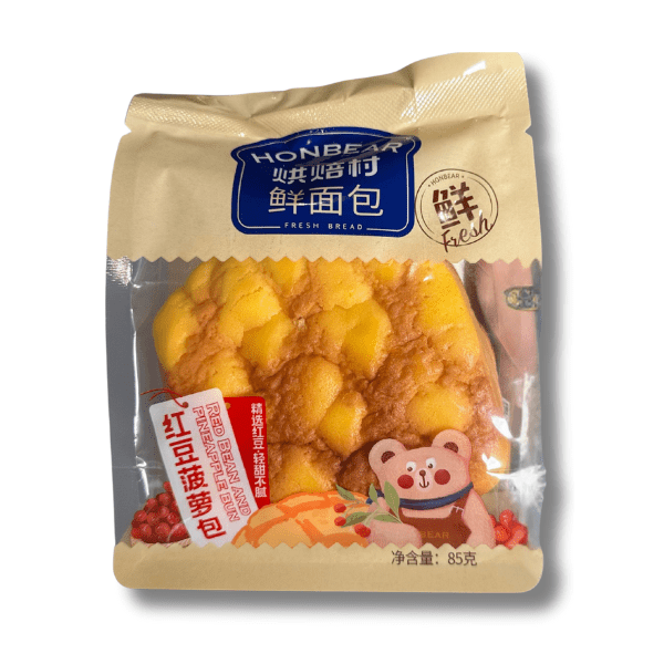 HONBEAR Brötchen mit roter Bohnen- und Ananasfüllung 85g