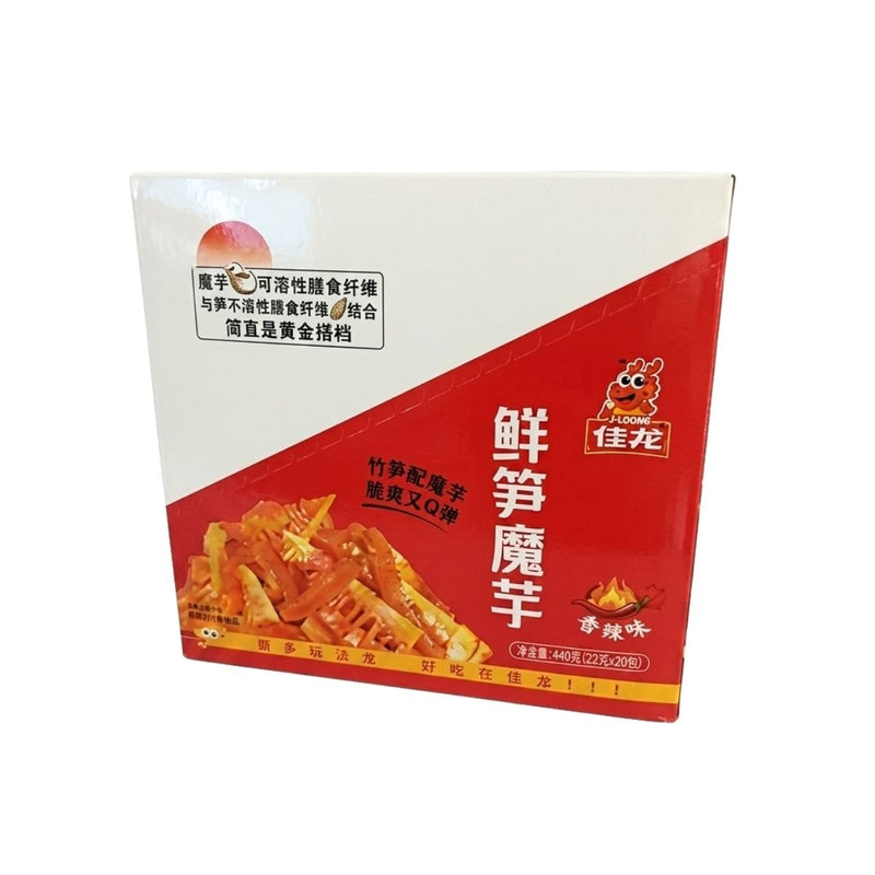 JIALONG Konjak-Snack mit Bambussprossen scharf 400g (20x20g)
