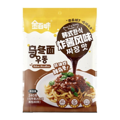 JINBAIWEI Udon-Nudeln mit schwarze Bohnen Geschmack 240g
