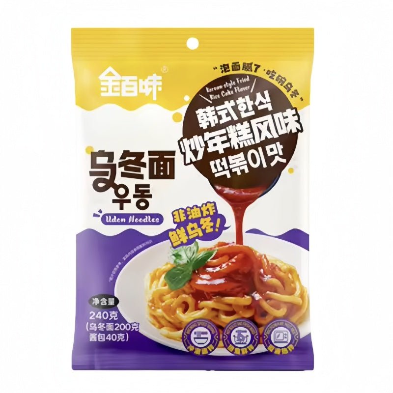 JINBAIWEI Udon-Nudeln mit Tteokbokki Geschmack 240g