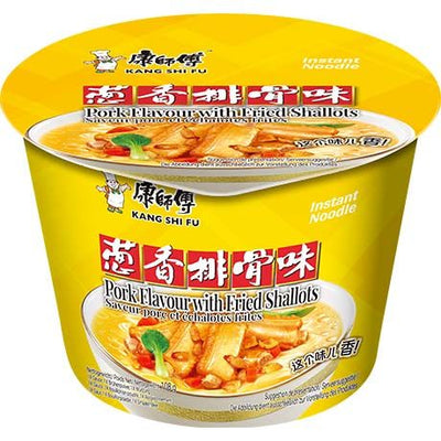 KANG SHI FU Instant Nudel Schüssel Schweinefleisch & Schalotten 108g