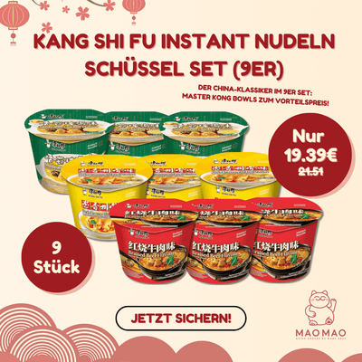 KANG SHI FU Instant Nudeln Schüssel Set (9er)
