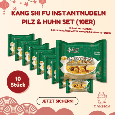 KANG SHI FU Instantnudeln Pilz & Huhn Set (10er)
