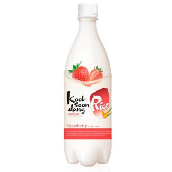 KOOKSOONDANG Makgeolli Reiswein Erdbeere (3% Alc.) 750ml (EINWEG)