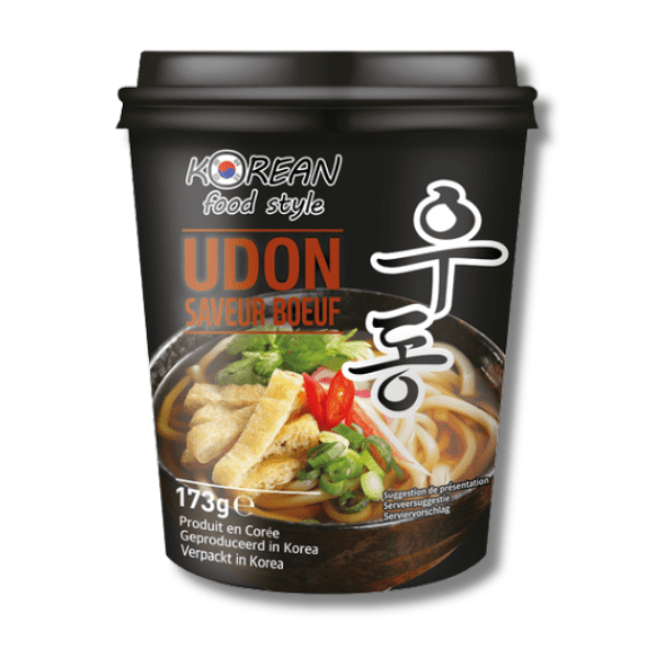KOREAN FOOD STYLE Instant Udon mit Rindfleisch Geschmack 173g