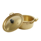 Koreanischer goldener Ramen-Nudeltopf aus Aluminium mit Deckel (16 cm) Bild 1