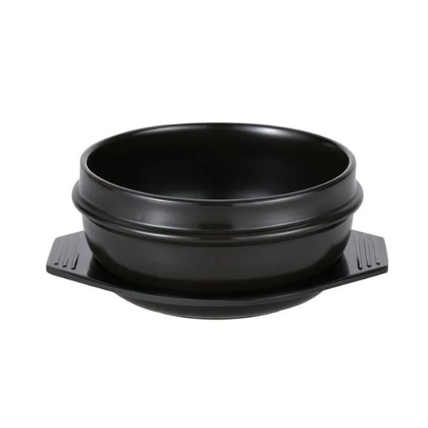 Koreanischer Tontopf Ttukbaegi 14,3cm mit Untersetzer (ohne Deckel)