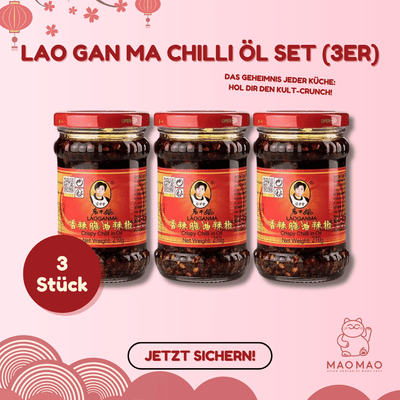 LAO GAN MA Chilli Öl Set (3er)