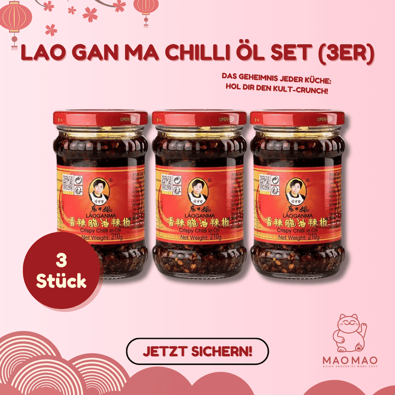 LAO GAN MA Chilli Öl Set (3er)