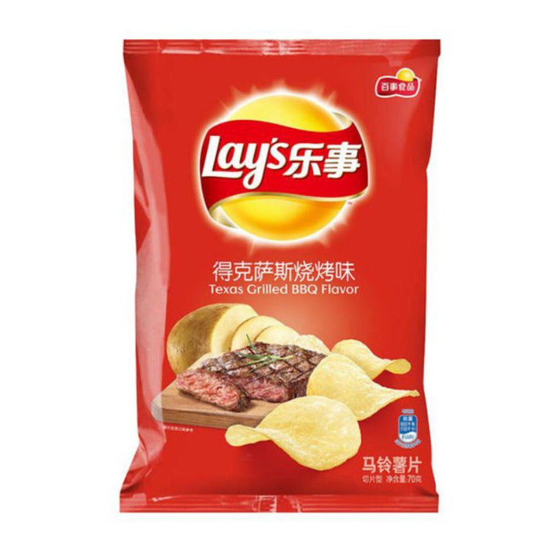 LAY'S Kartoffelchips Texas Gegrillte BBQ 70g