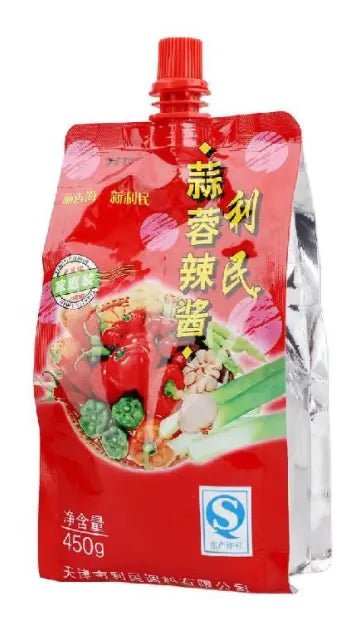 LIMIN Chilipaste mit Knoblauch 450g