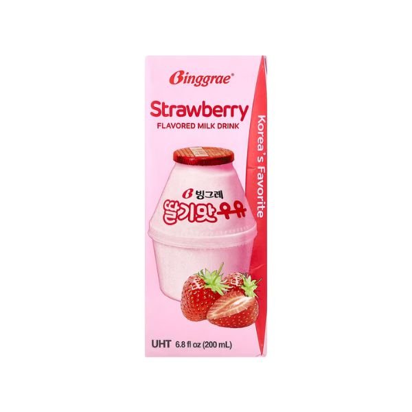 LIMITIERT: BINGGRAE Erdbeermilch 200ml - 2 Stück Max pro Bestellung
