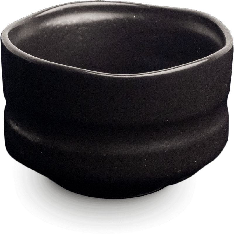 Matcha-Schale (Chawan) Schwarz 9,5 cm x 6 cm