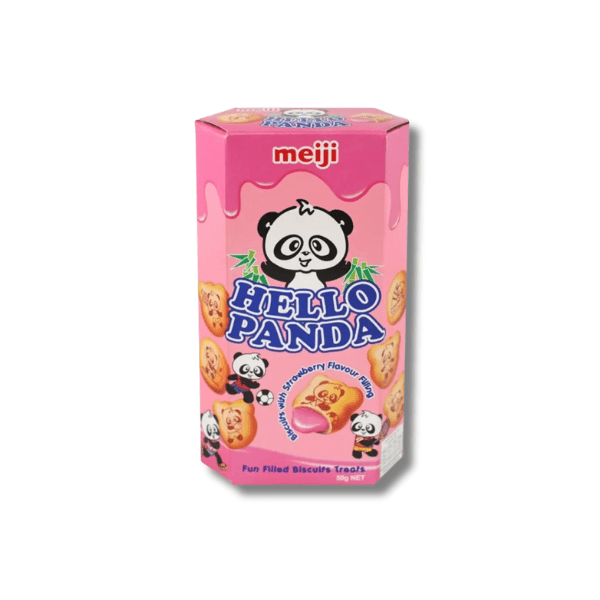MEIJI Hello Panda Kekse mit Erdbeercremefüllung 47g