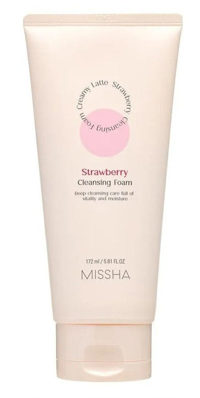 MISSHA Creamy Latte Cleansing Foam Strawberry 172ml