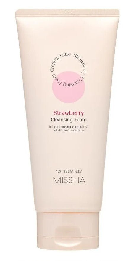 MISSHA Creamy Latte Cleansing Foam Strawberry 172ml