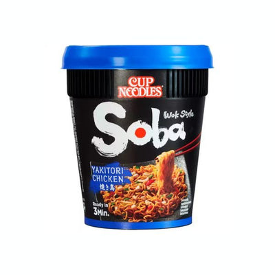 NISSIN Instant Cup Nudeln Soba Yakitori Hühnchen 89g
