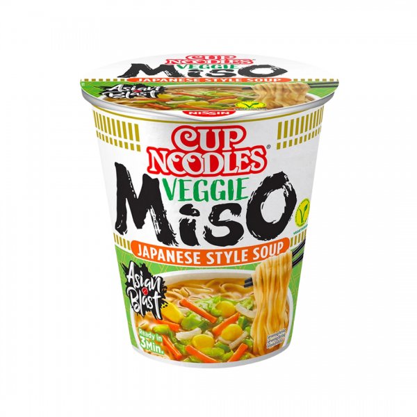NISSIN Instant Cup Nudeln Veggie Miso 67g