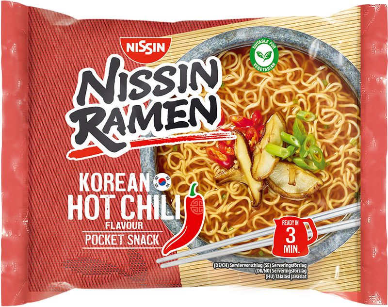 NISSIN Instant Ramen Koreanische scharfe Chili 65,2g