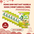 NONG SHIM Instant Nudeln Soon (vegetarisch) Set (10er) Bild 1