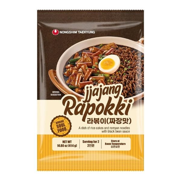 NONG SHIM Rapokki Jjajang schwarze Bohne 414g (2 Portionen)