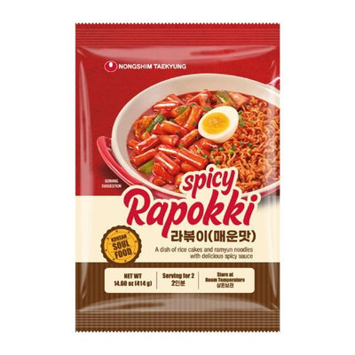 NONG SHIM Rapokki Scharfer Geschmack 414g (2 Portionen)