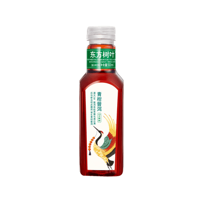 NONGFU SPRING Pu-Erh Tee Grüne Mandarine Zuckerfrei 500ml (EINWEG)