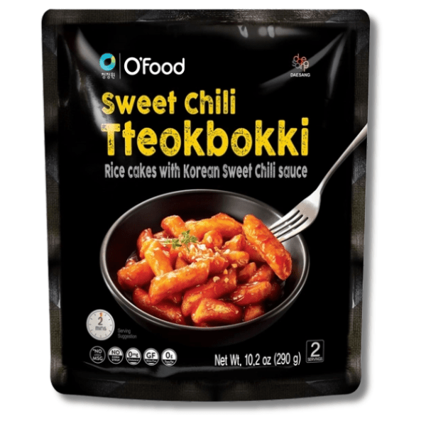 O'FOOD Tteokbokki mit Koreanischer Hähnchen-Soße 290g