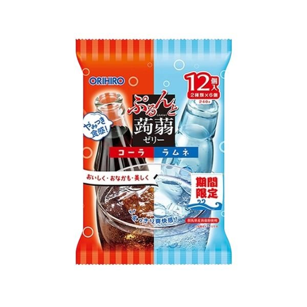 ORIHIRO Konjac Jelly Cola & Ramune 240g (12 Stück)