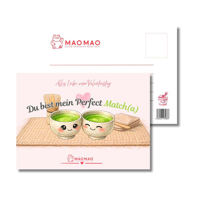Postkarte „Du bist mein Perfect Match(a)“ (DIN A6)