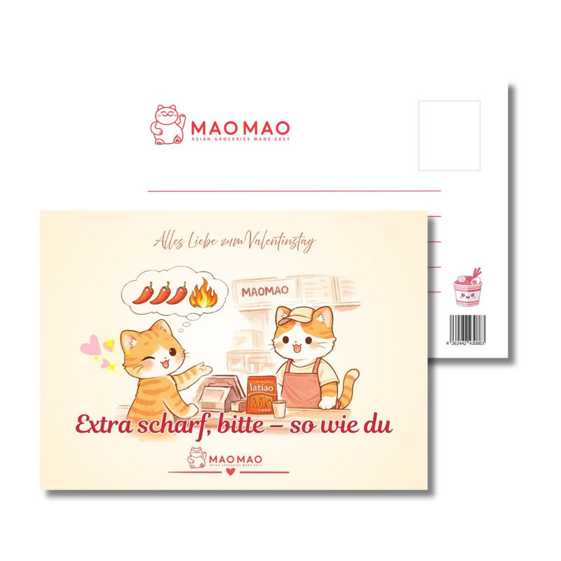 Postkarte „Extra scharf, bitte – so wie du“ (DIN A6)