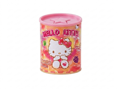QI HELLO KITTY Erdbeer-Gummibonbons im Sparschwein 27g