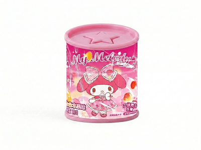 QI MY MELODY Pfirsich-Gummibonbons im Sparschwein 27g