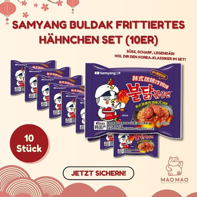 Samyang Buldak Frittiertes Hähnchen Set (10er)