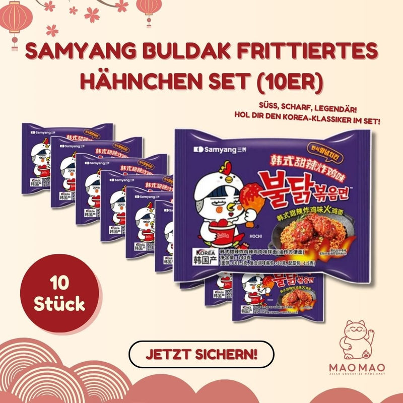 Samyang Buldak Frittiertes Hähnchen Set (10er)