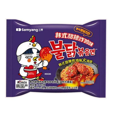 SAMYANG Instant Nudeln Buldak Korean Frittiertes Hähnchen süß & scharf 140g