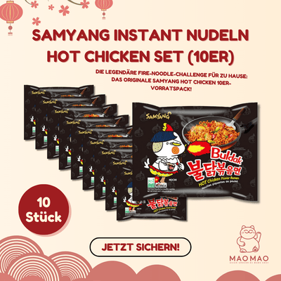 SAMYANG Instant Nudeln Hot Chicken Set (10er)