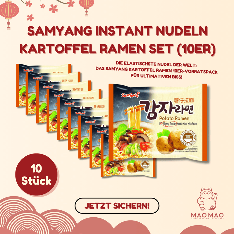 SAMYANG Instant Nudeln Kartoffel Ramen Set (10er)
