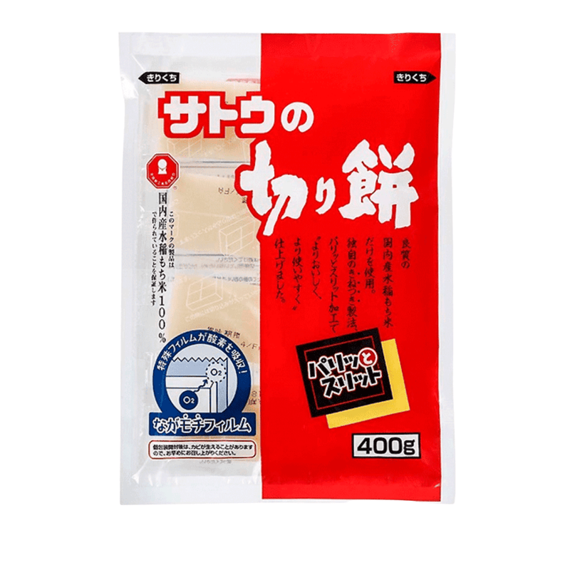 SATO Kiri Mochi (Japanischer Reiskuchen) 400g