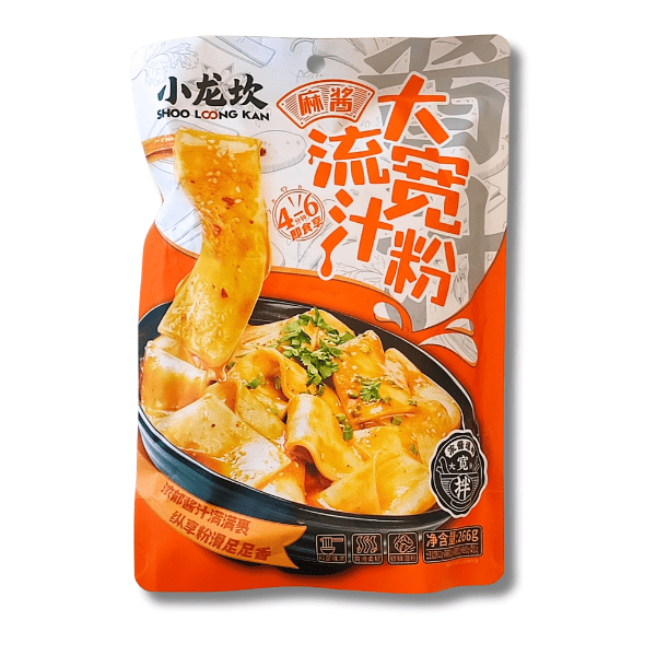 SHOO LOONG KAN Breite Glasnudeln mit Sesamsauce 266g