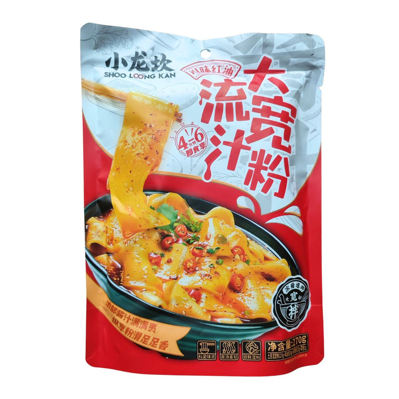 SHOO LOONG KAN Breite Glasnudeln mit Sichuan-Style Chiliöl 270g