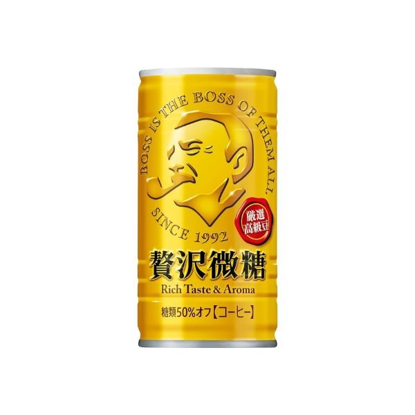 SUNTORY Boss Kaffee Weniger Zucker 185ml (EINWEG)