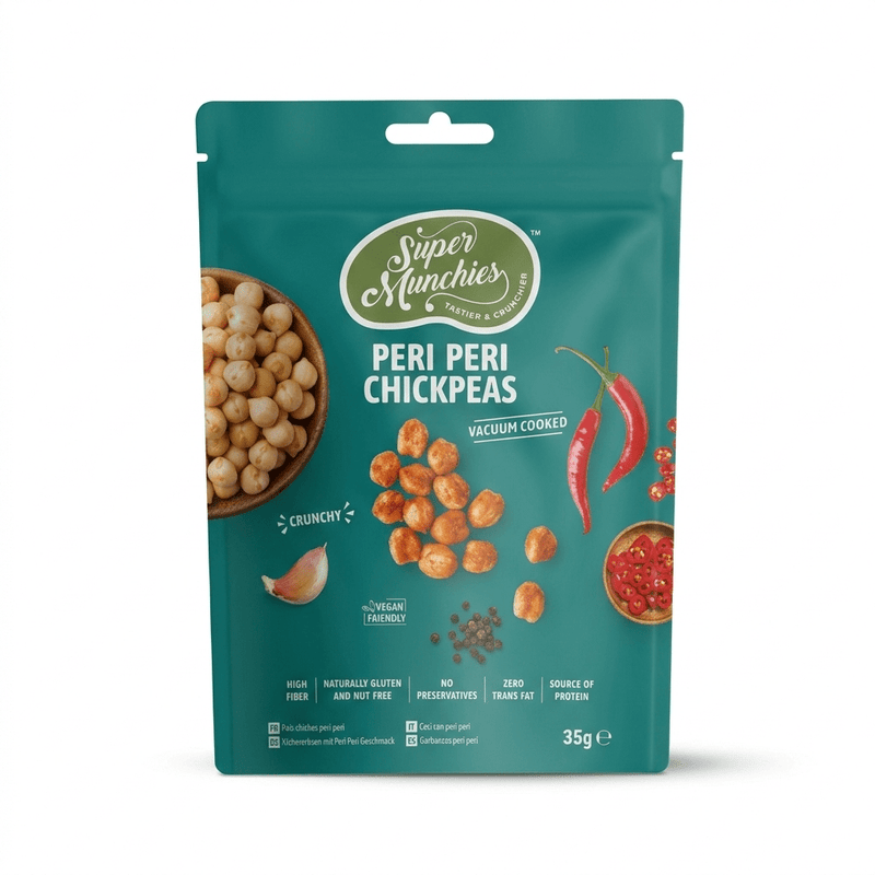 SUPER MUNCHIES Vegane Peri Peri Kichererbsen 35g