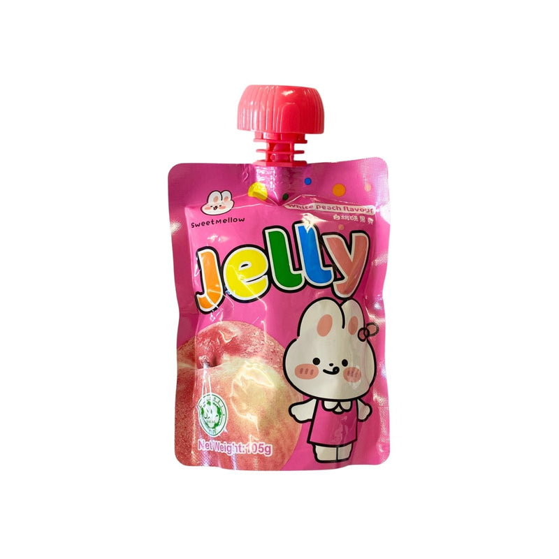 SWEET MELLOW Jelly Weiße Pfirsich 105g