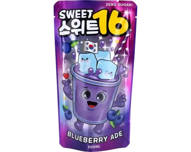 SWEET16 Ade Beutelgetränke Blaubeere Zuckerfrei 200ml
