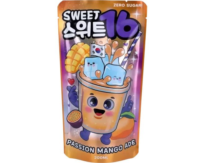 SWEET16 Ade Beutelgetränke Passionsfrucht & Mango Zuckerfrei 200ml